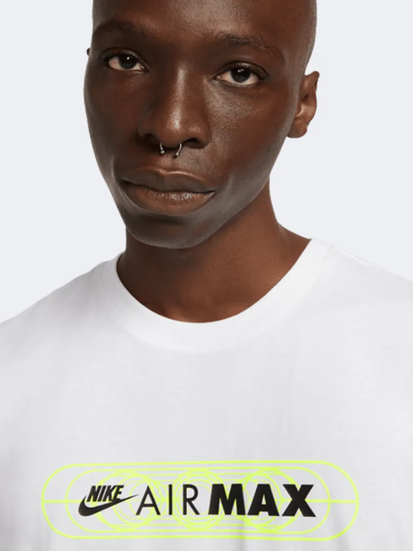 Nike Sportswear Air Max Men Lifestyle T-Shirt White/Volt