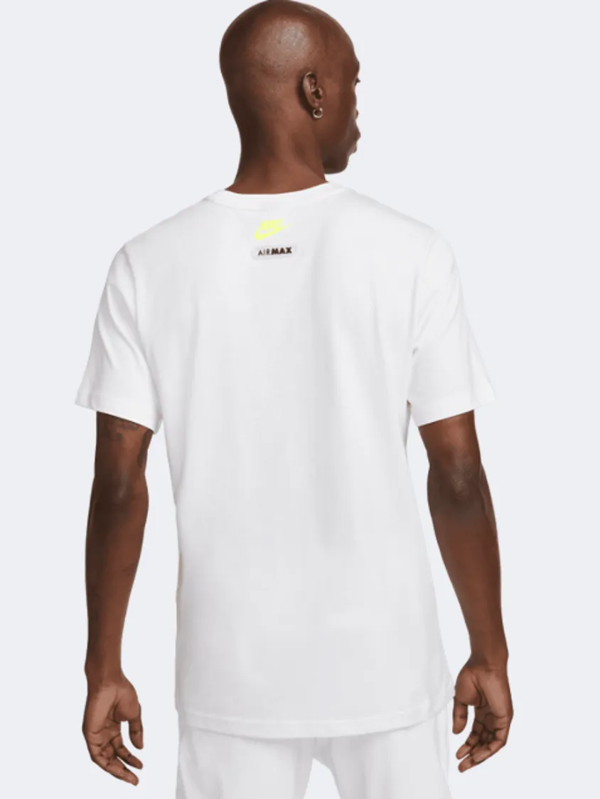 Nike Sportswear Air Max Men Lifestyle T-Shirt White/Volt