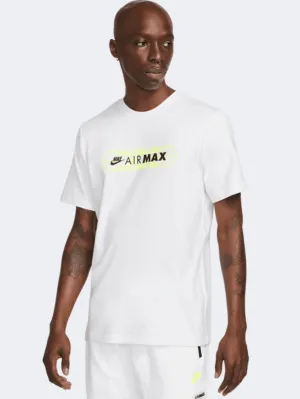 Nike Sportswear Air Max Men Lifestyle T-Shirt White/Volt