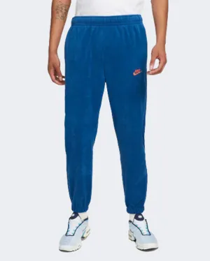 Nike Sportswear Essentials  Fleece Men Lifestyle Pant Blue/Orange Dd4892-476