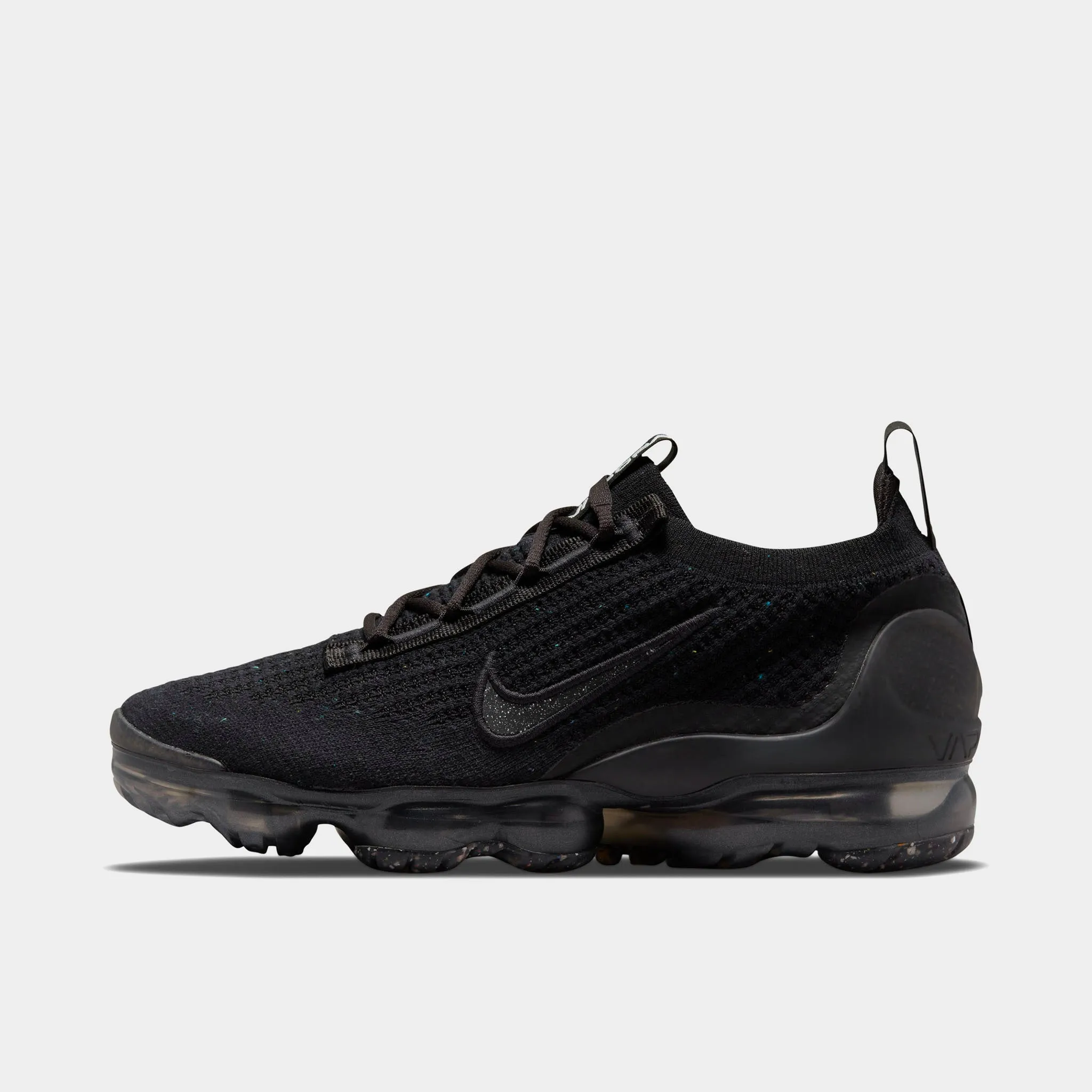 Nike Women's Air Vapormax 2021 Flyknit Black / Black - Metallic Silver