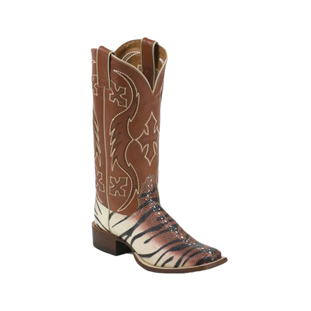 Nocona Women's Tiger Ray Stripe Cowboy Western Boots