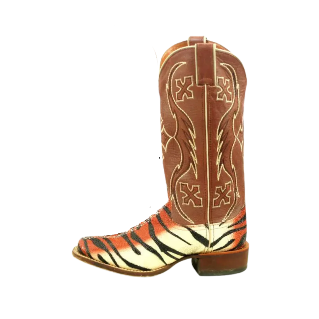 Nocona Women's Tiger Ray Stripe Cowboy Western Boots