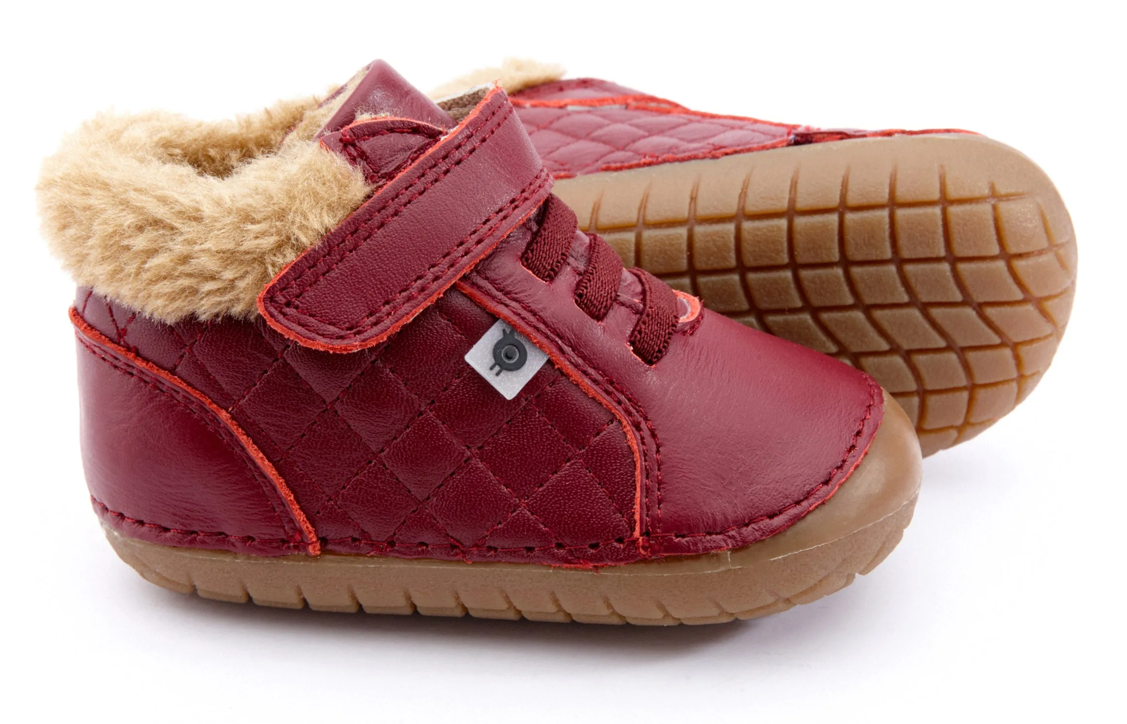 Old Soles Boy's & Girl's 4070 Flake Pave Sneaker Booties - Burgundy