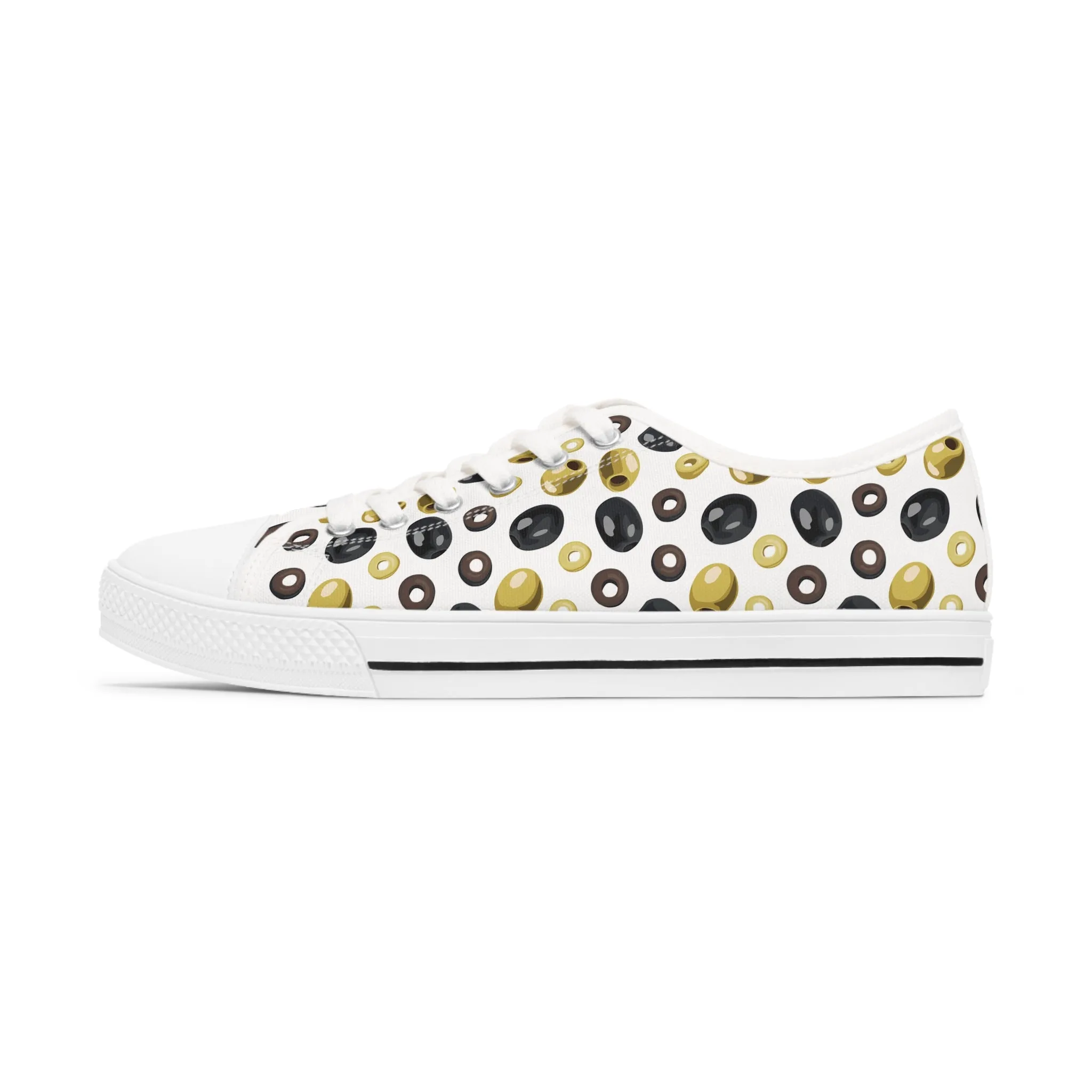 Olive Women's Low Top Sneakers