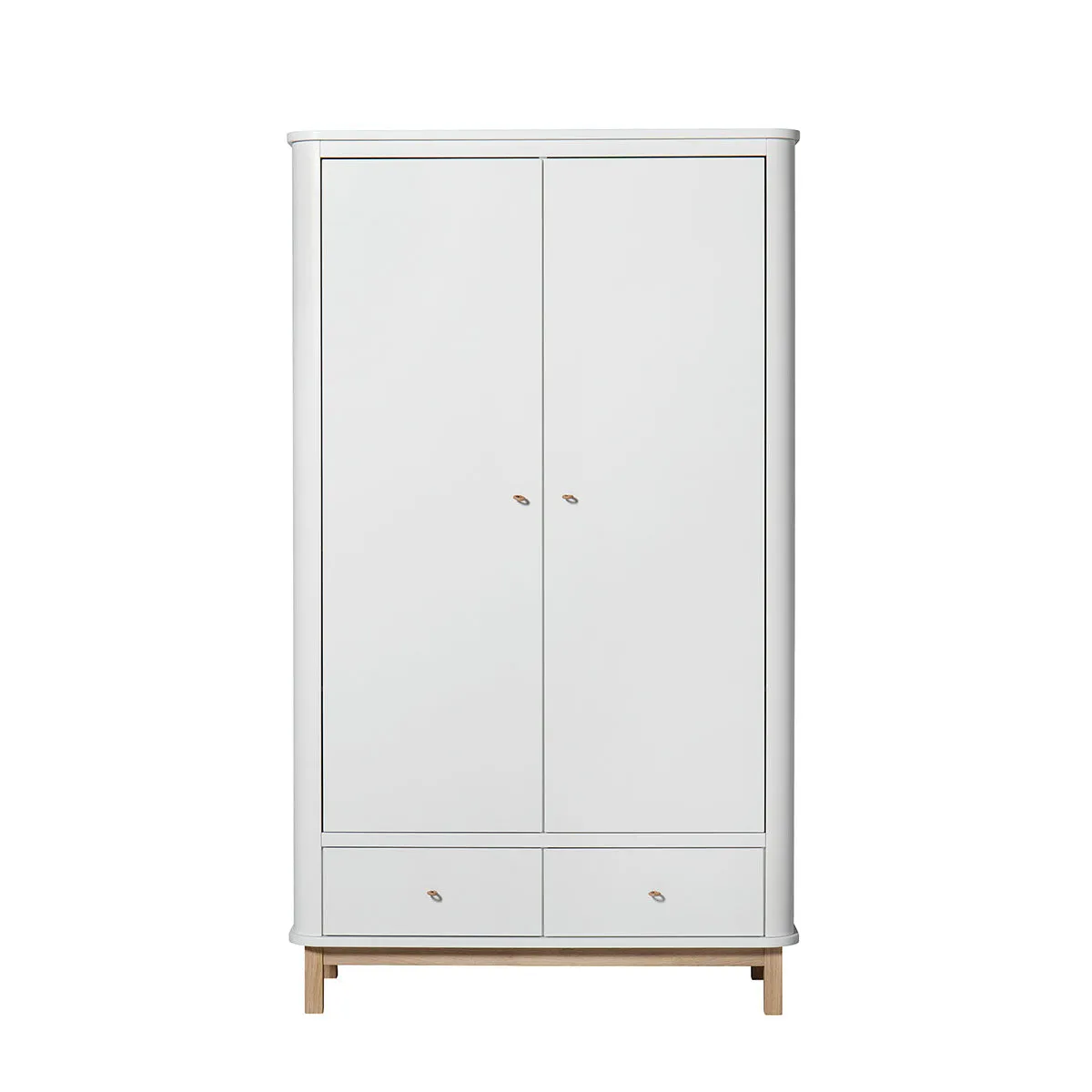 Oliver Furniture Wood Wardrobe 2 Doors White/Oak