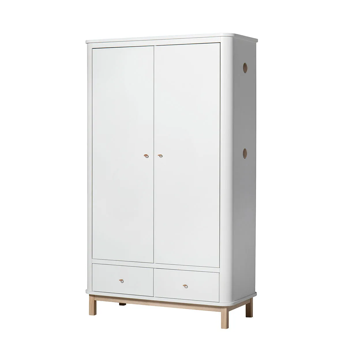 Oliver Furniture Wood Wardrobe 2 Doors White/Oak