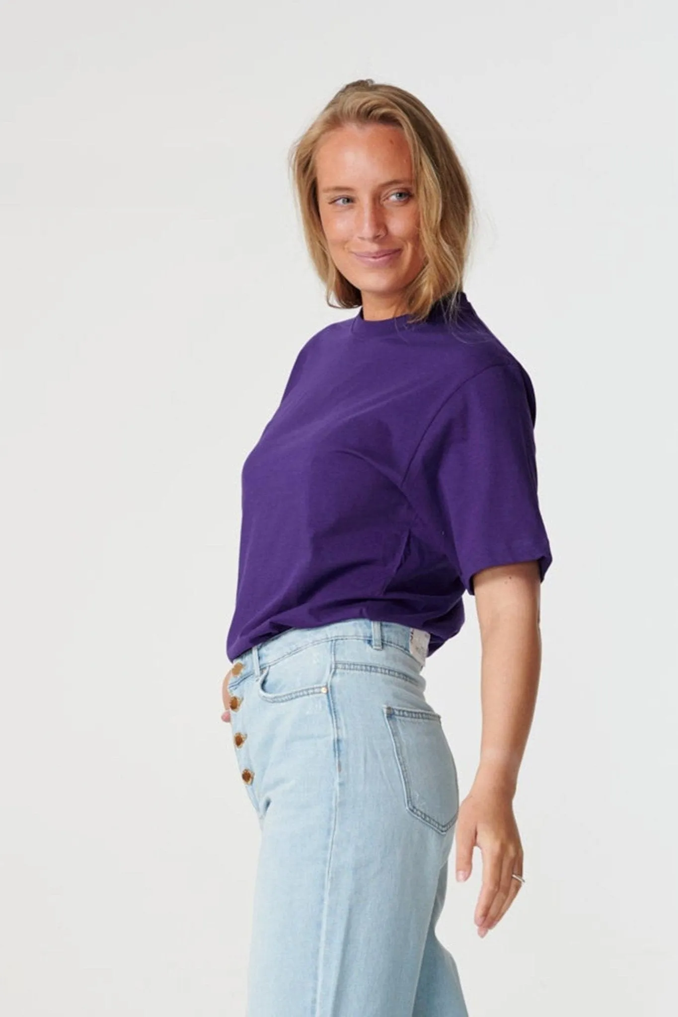 Oversized t-shirt - Violet