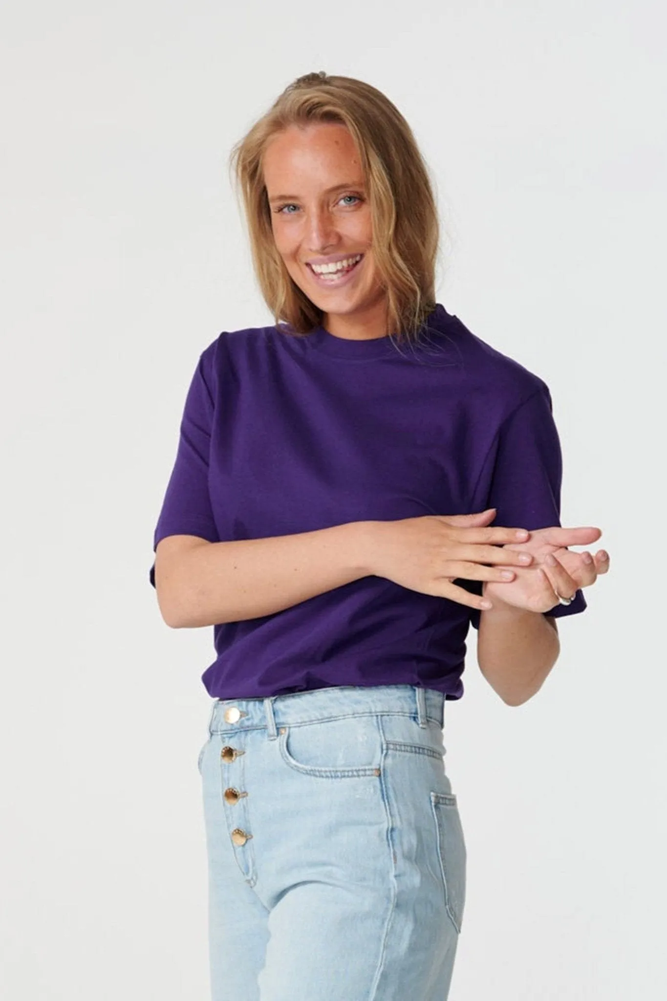 Oversized t-shirt - Violet