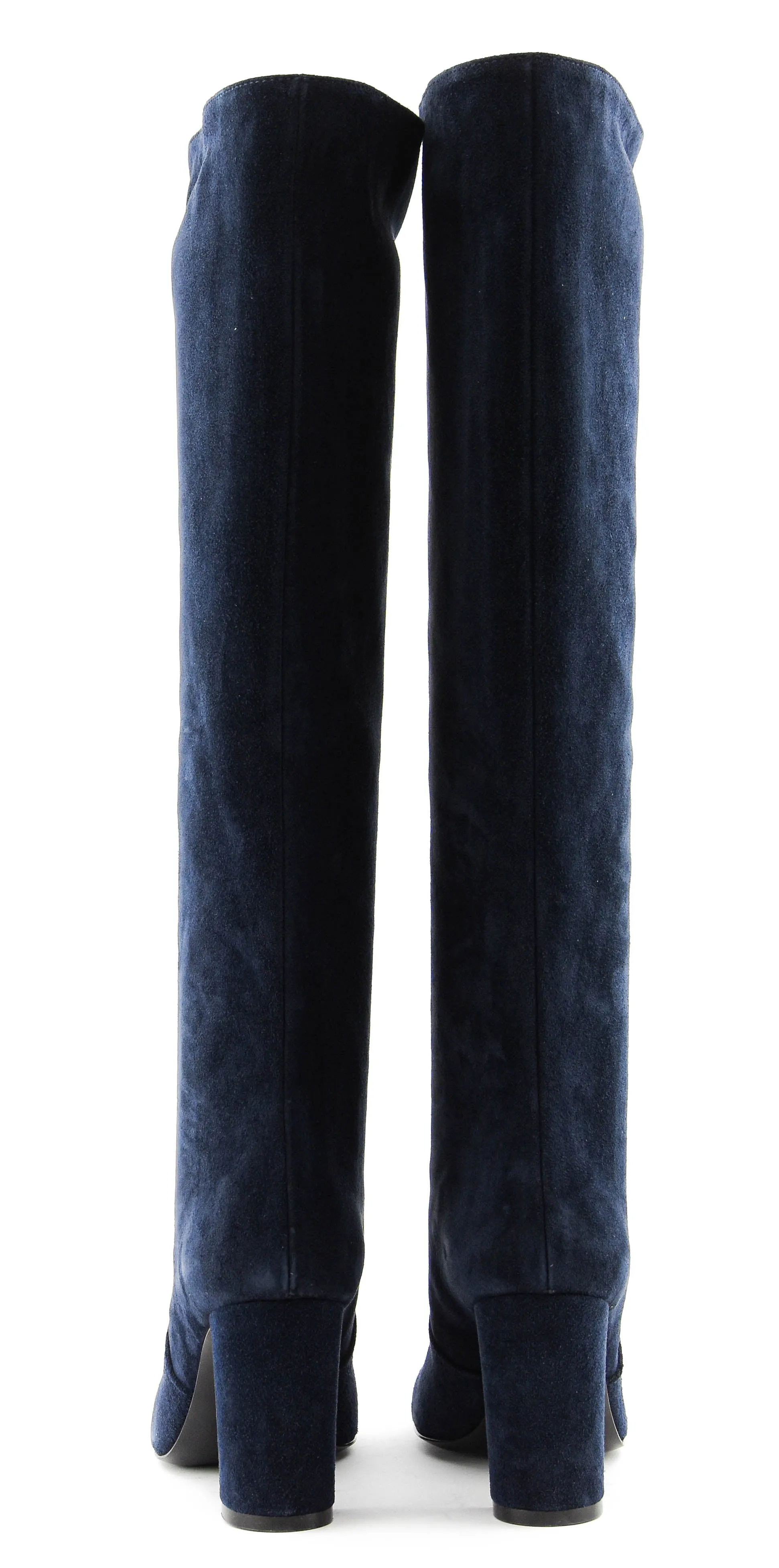 PAULWARMER VIONA LONG BOOTS BLUE SUEDE