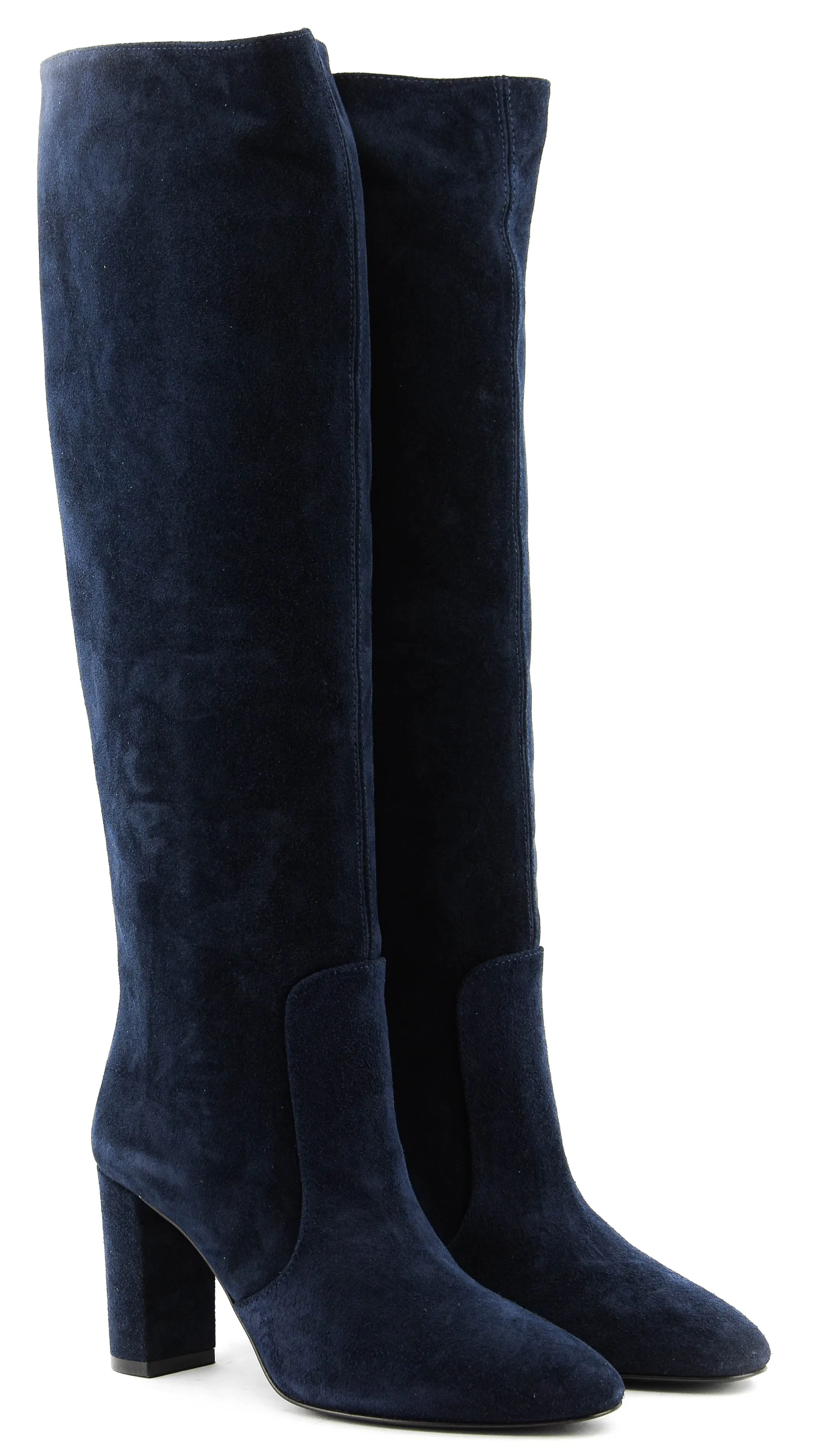 PAULWARMER VIONA LONG BOOTS BLUE SUEDE