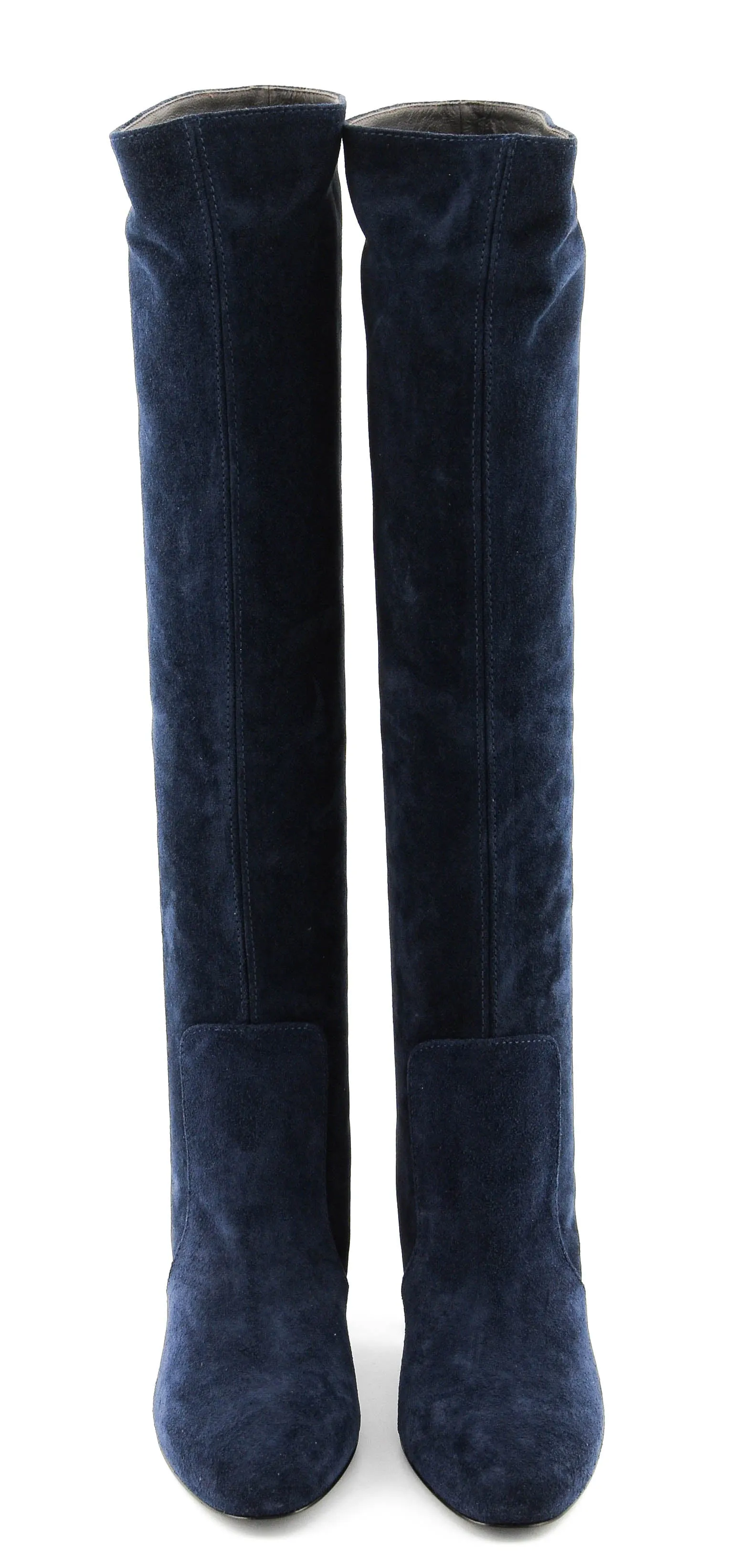 PAULWARMER VIONA LONG BOOTS BLUE SUEDE