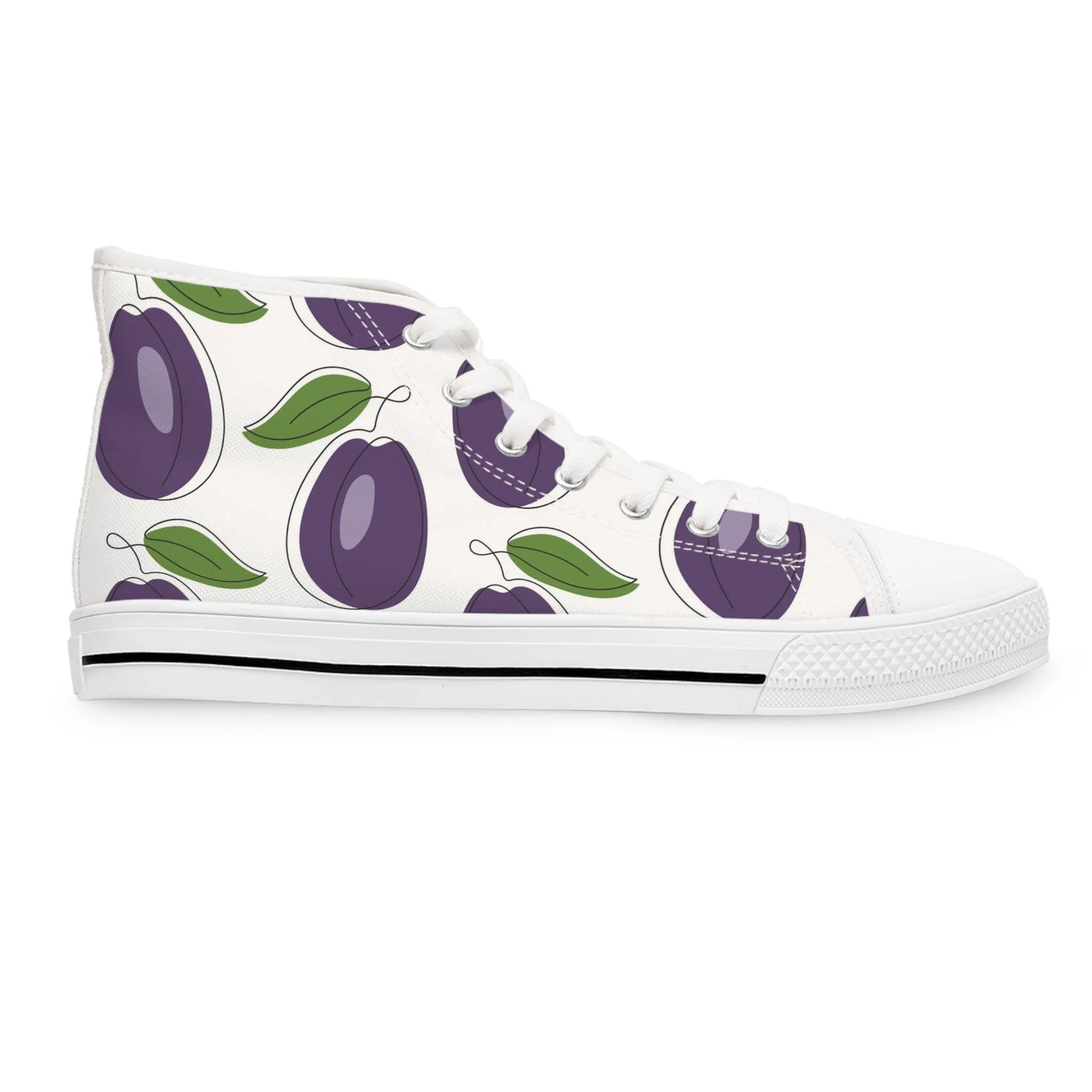 Plum Women's High Top Sneakers