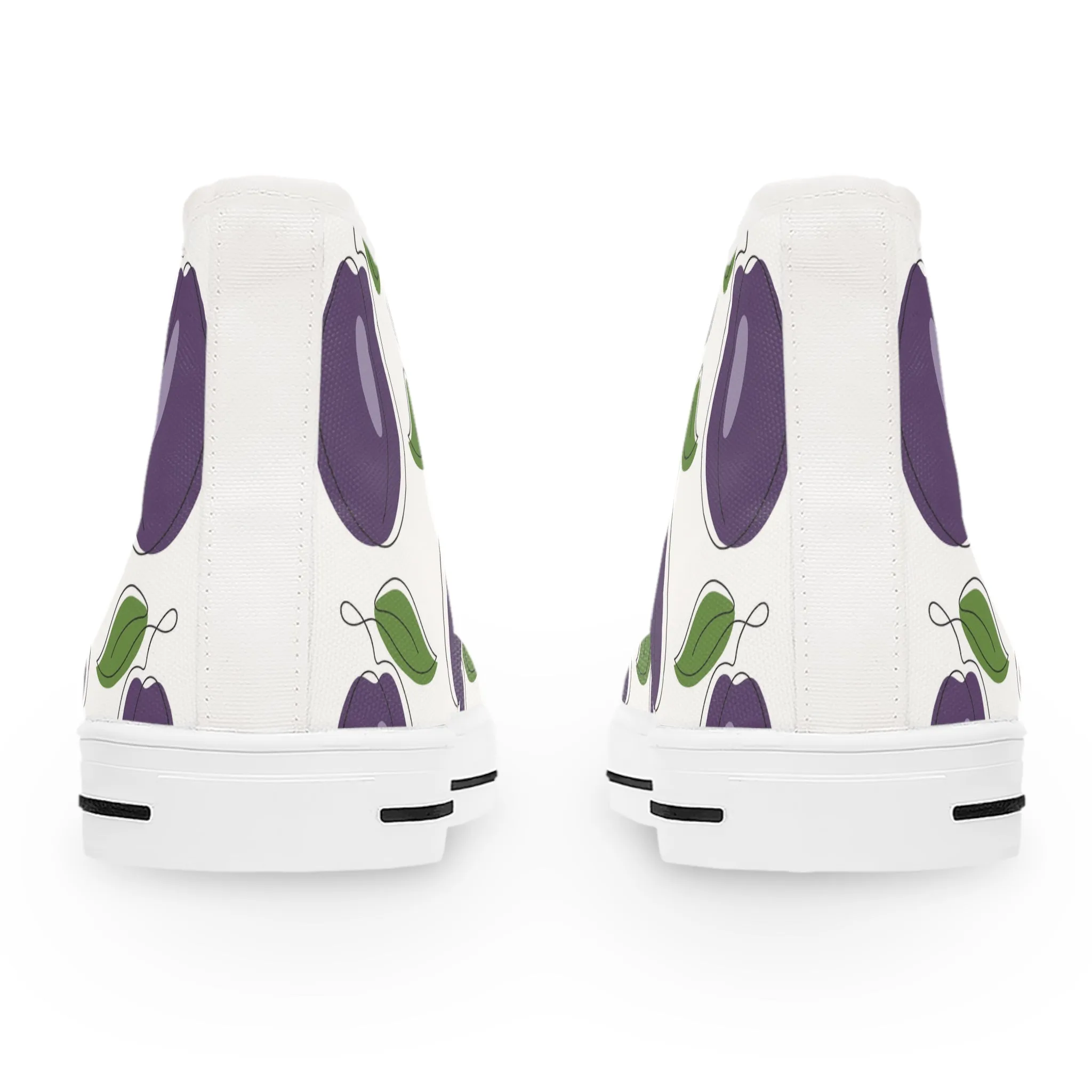 Plum Women's High Top Sneakers