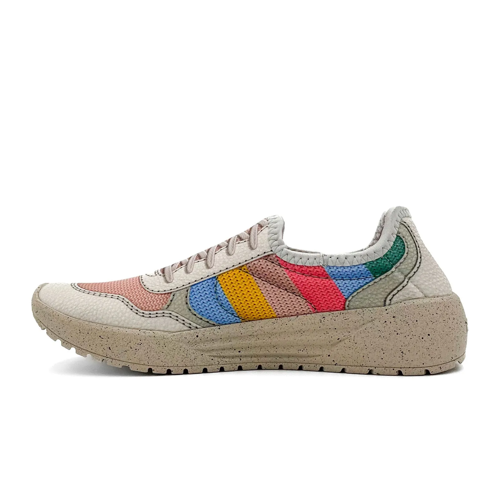 Psudo Court Sneaker (Women) - Cream Multi