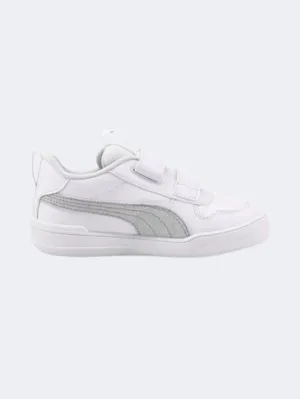 Puma Multiflex Glitz V Ps-Girls Lifestyle Shoes White/Silver