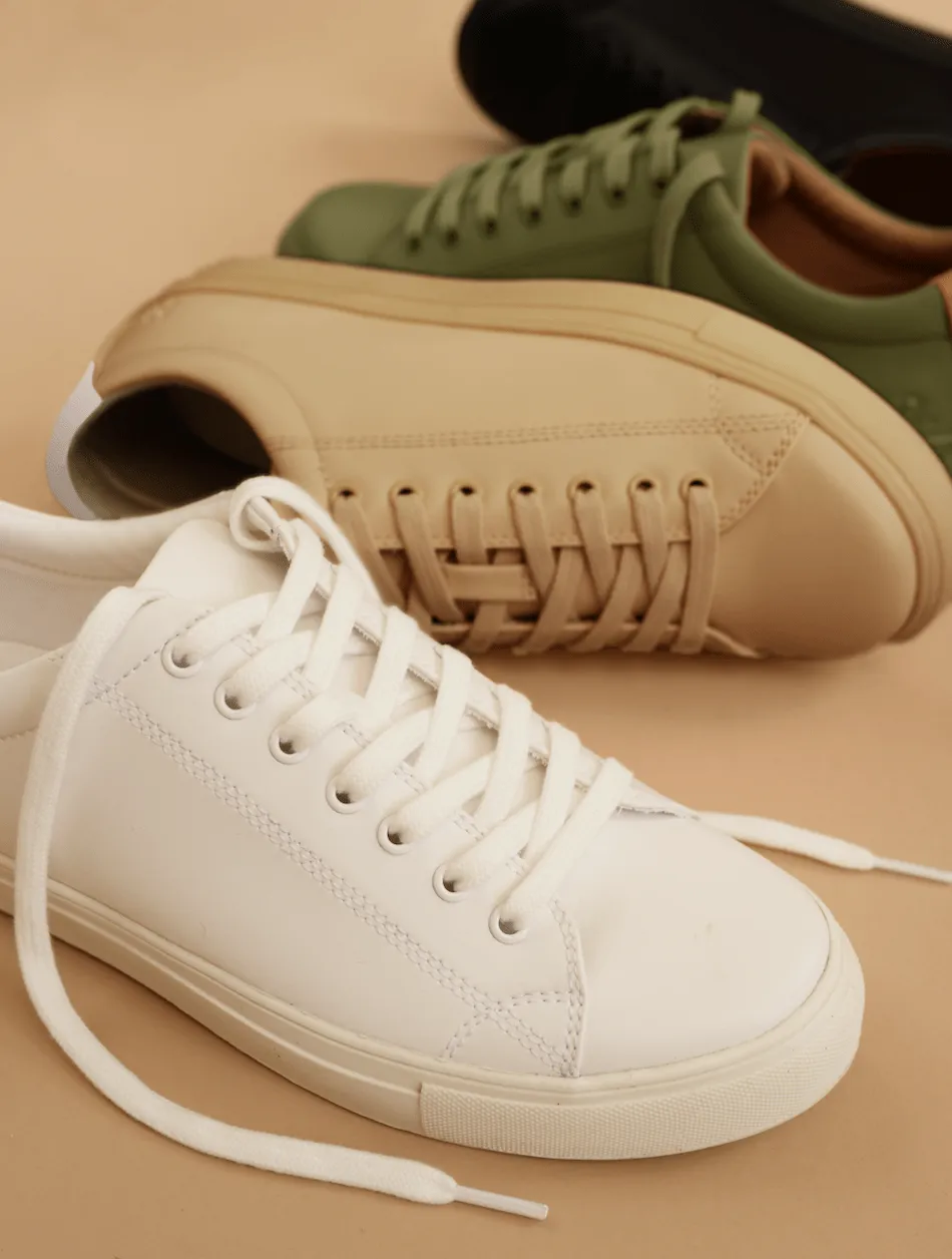 R-Kind Unisex Vegan Leather Sneakers | Venus Camel