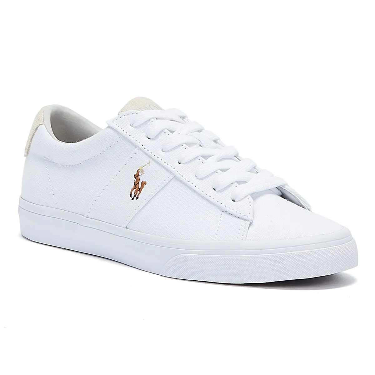 Ralph Lauren Sayer Canvas White Trainers