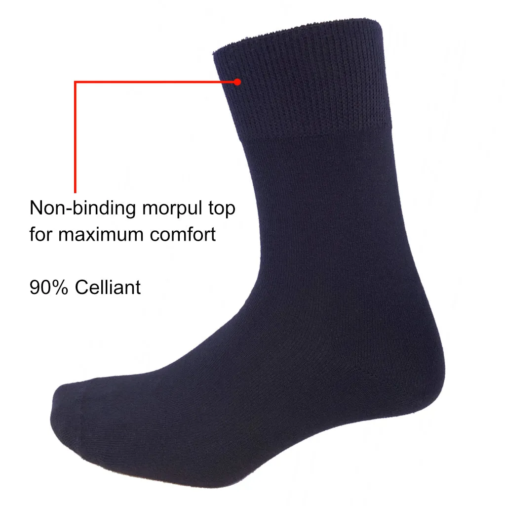 ReflexWear® Infrared Diabetic Comfort Socks Thin Black