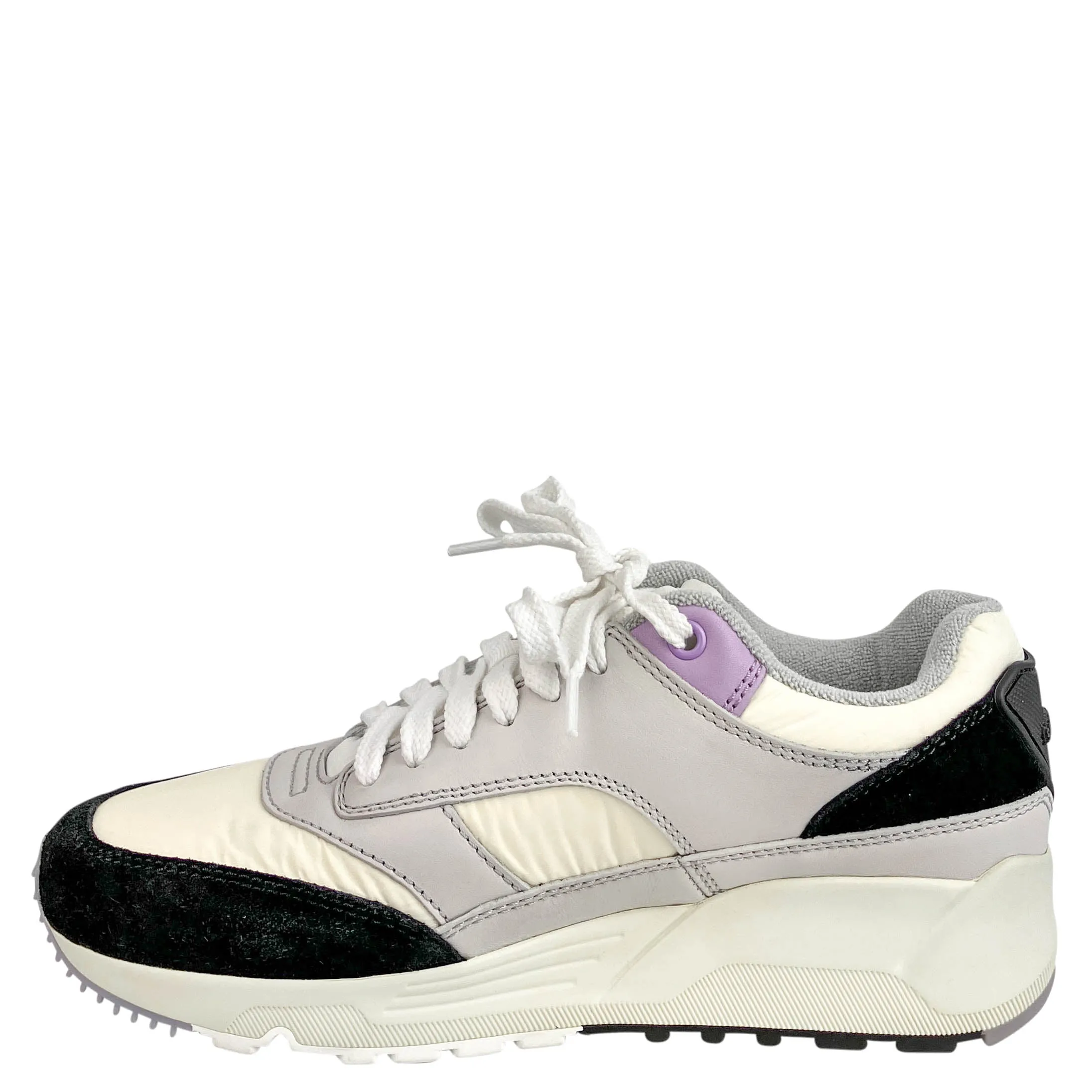 Saint Laurent Bump Sneakers in Black, Grey and Lavender