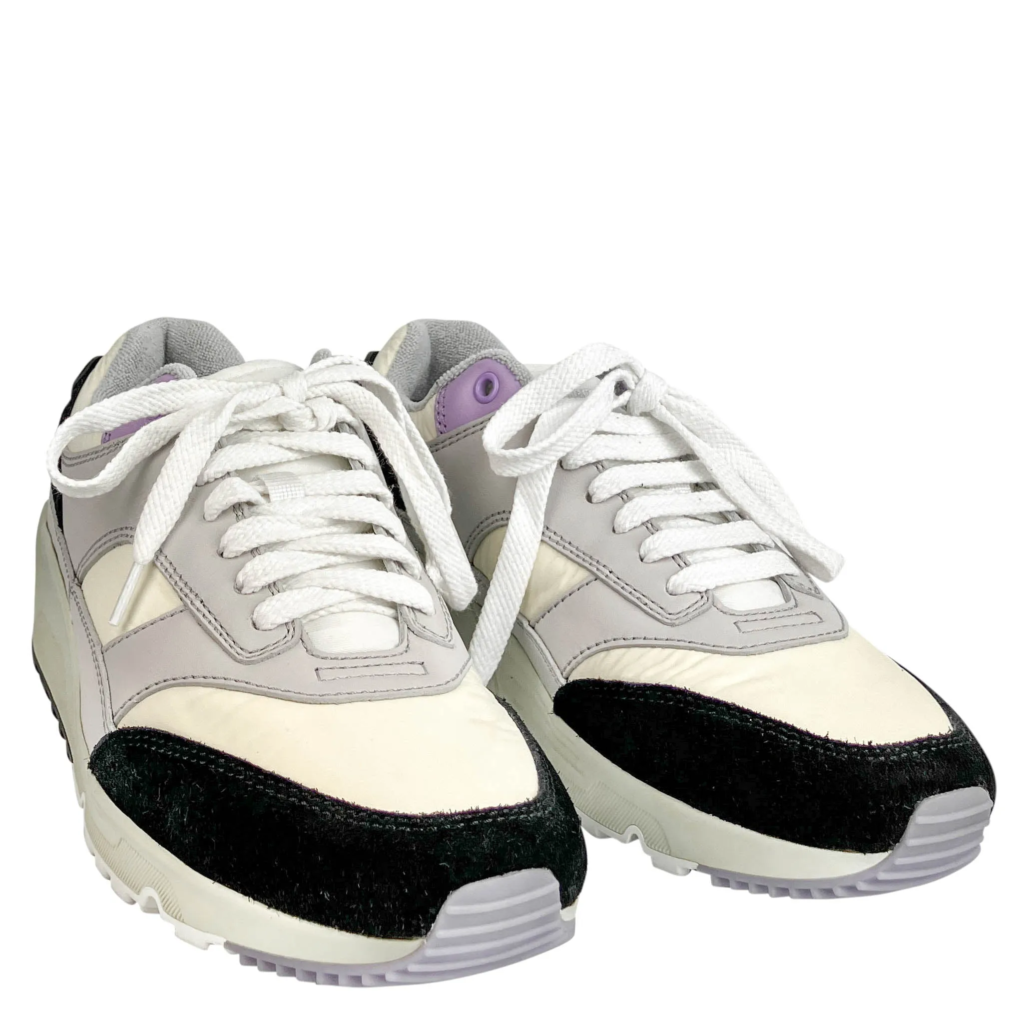 Saint Laurent Bump Sneakers in Black, Grey and Lavender