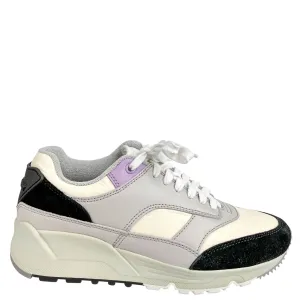 Saint Laurent Bump Sneakers in Black, Grey and Lavender