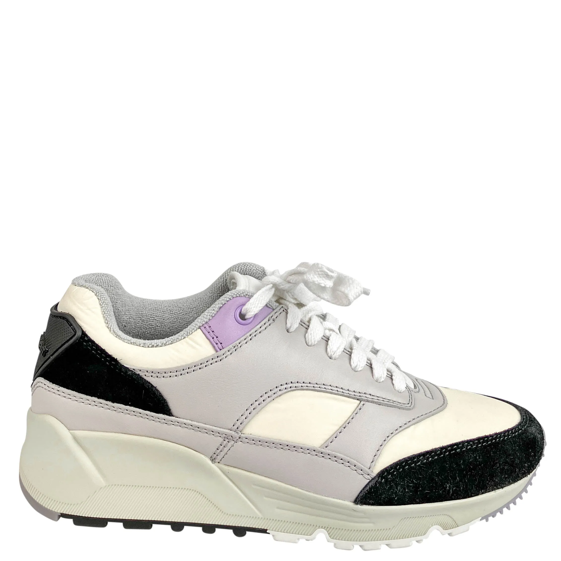 Saint Laurent Bump Sneakers in Black, Grey and Lavender