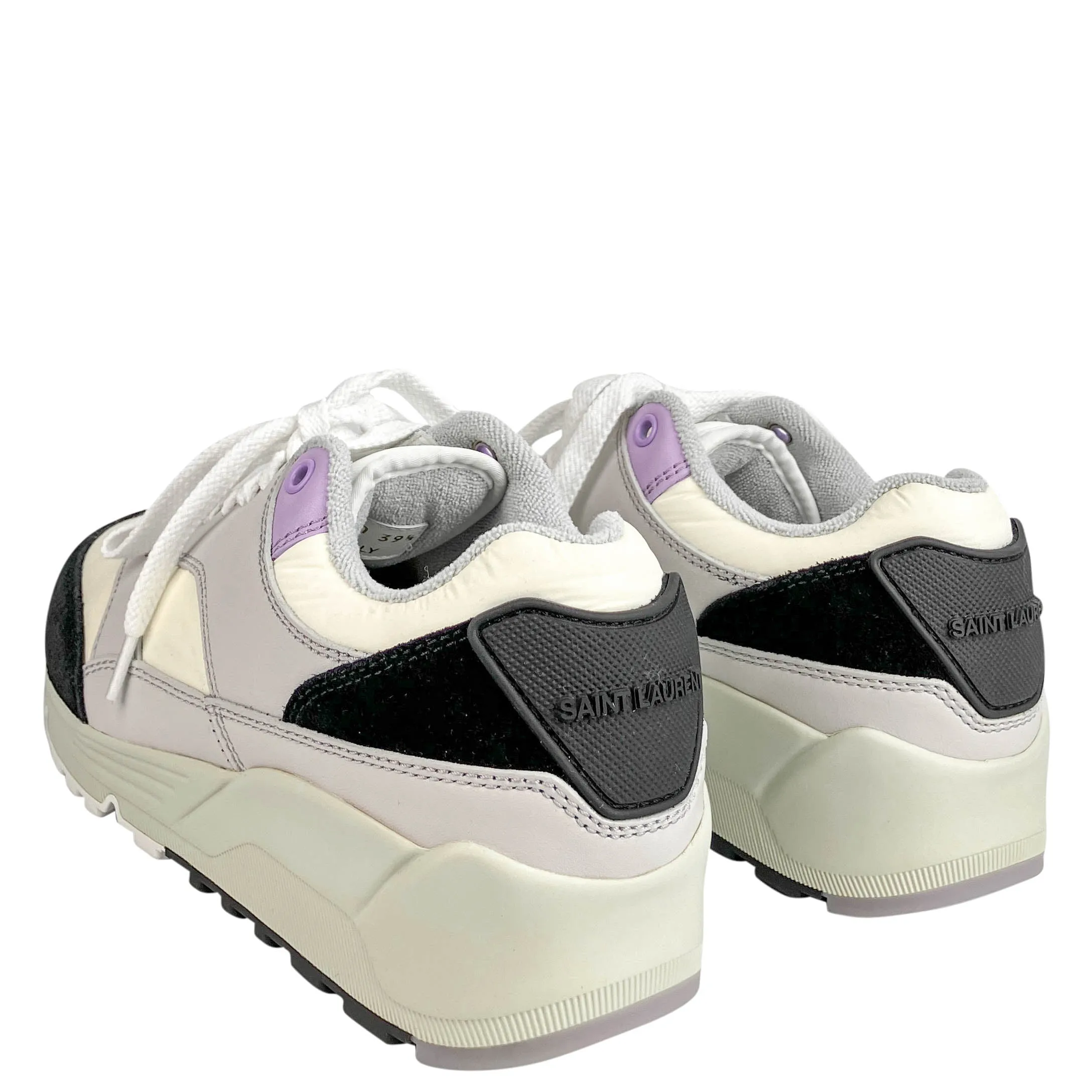 Saint Laurent Bump Sneakers in Black, Grey and Lavender