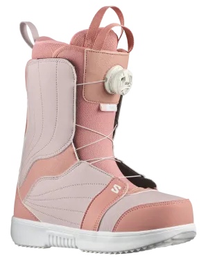 Salomon Women's Pearl Boa Snowboard Boots - Ash Rose/Lilac Ash/White - 2024