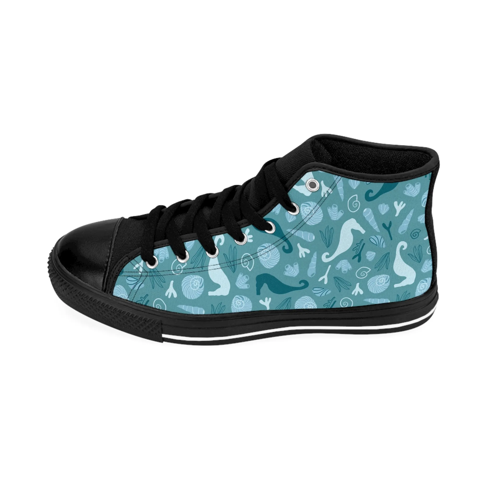 Sea Life Seahorses Women's Classic Sneakers