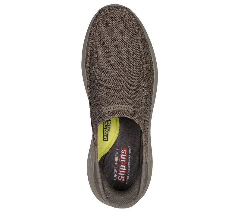 Skechers Mens Slip-ins Relaxed Fit Parson Ralven Taupe