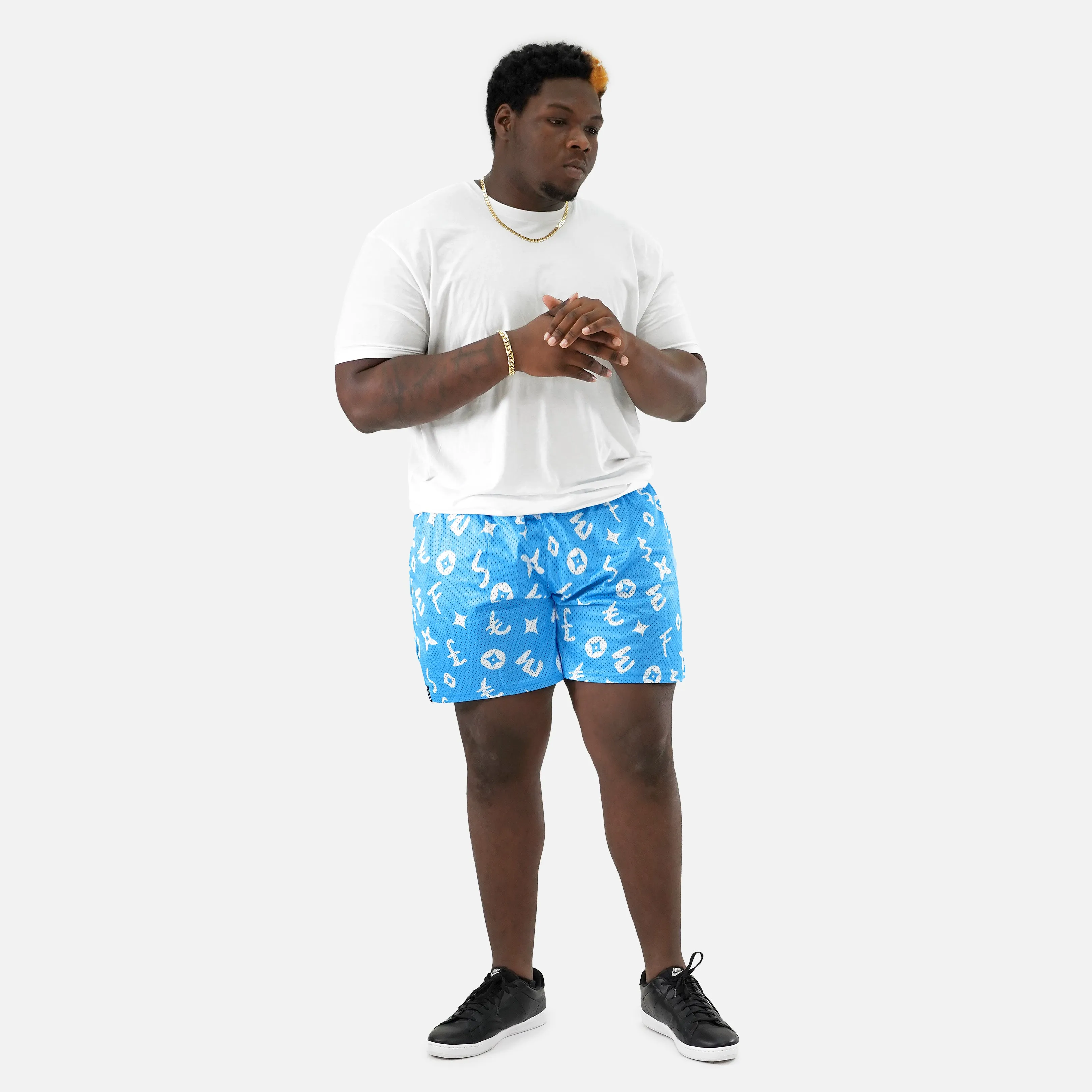 Sleefs Lavish Sky Blue Shorts - Big - 7"