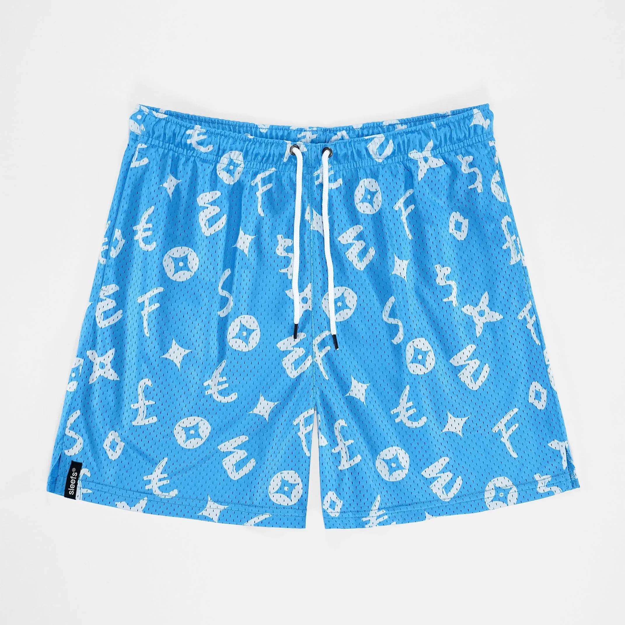 Sleefs Lavish Sky Blue Shorts - Big - 7"