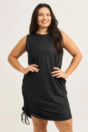 Soft To Touch Lazy Girl Dress Tank - Black Exotic Touch Jag