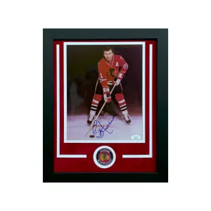 Stan Mikita Hand Signed & Framed Chicago Blackhawks 8x10 Hockey Photo