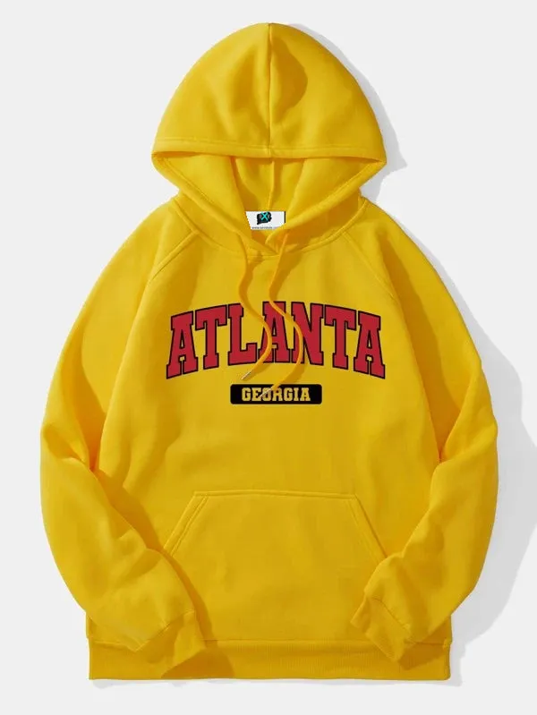 SXV  'ATLANTA’ Printed Cool Aesthetic Sweatshirt Hoodie