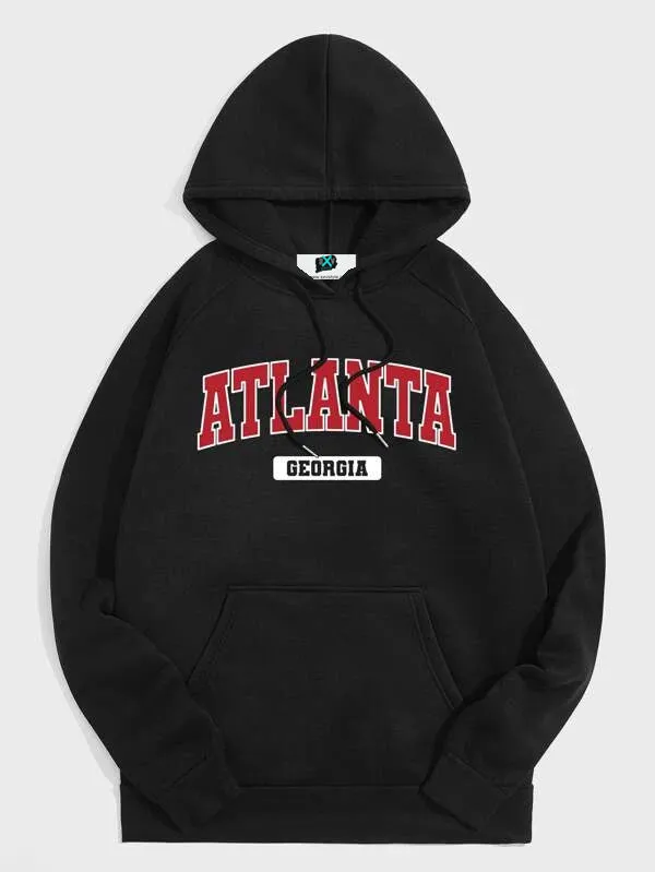 SXV  'ATLANTA’ Printed Cool Aesthetic Sweatshirt Hoodie