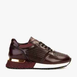 The Empire Burgundy Leather Men Sneaker