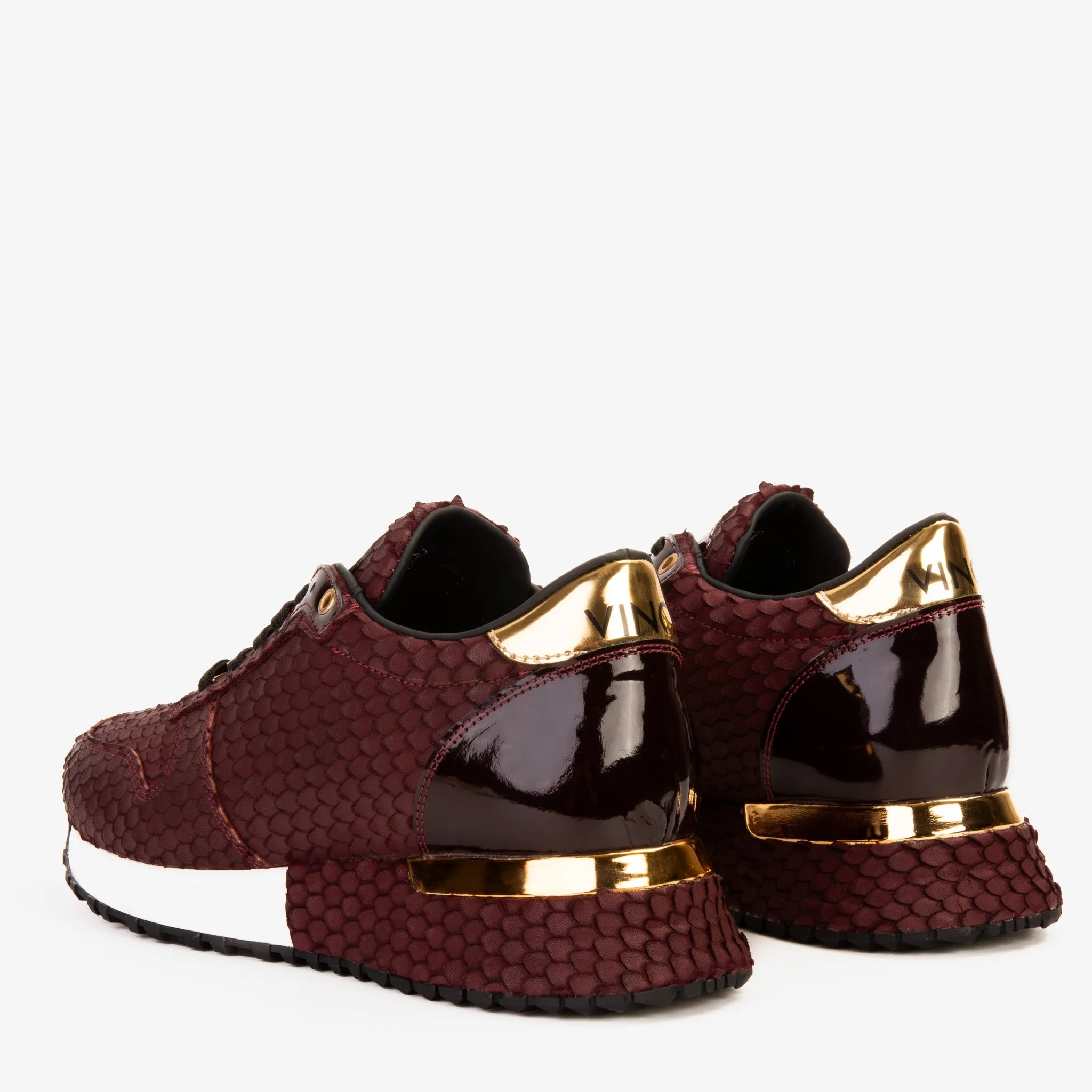 The Majesty Burgundy Leather Men Sneaker