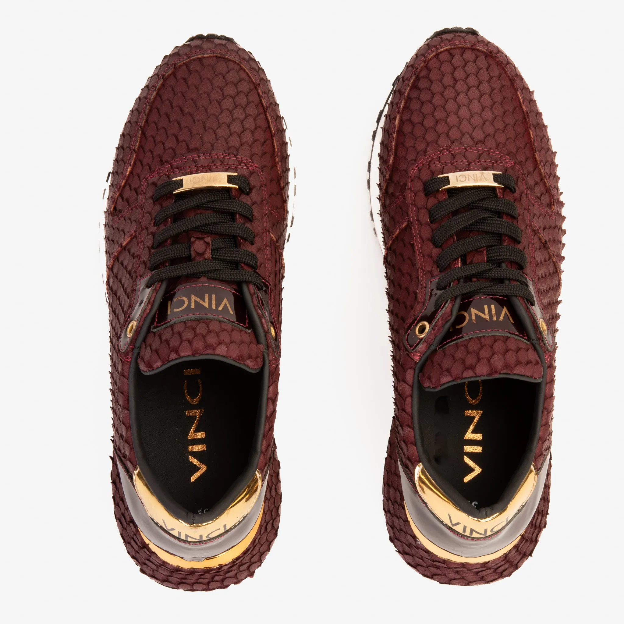 The Majesty Burgundy Leather Men Sneaker