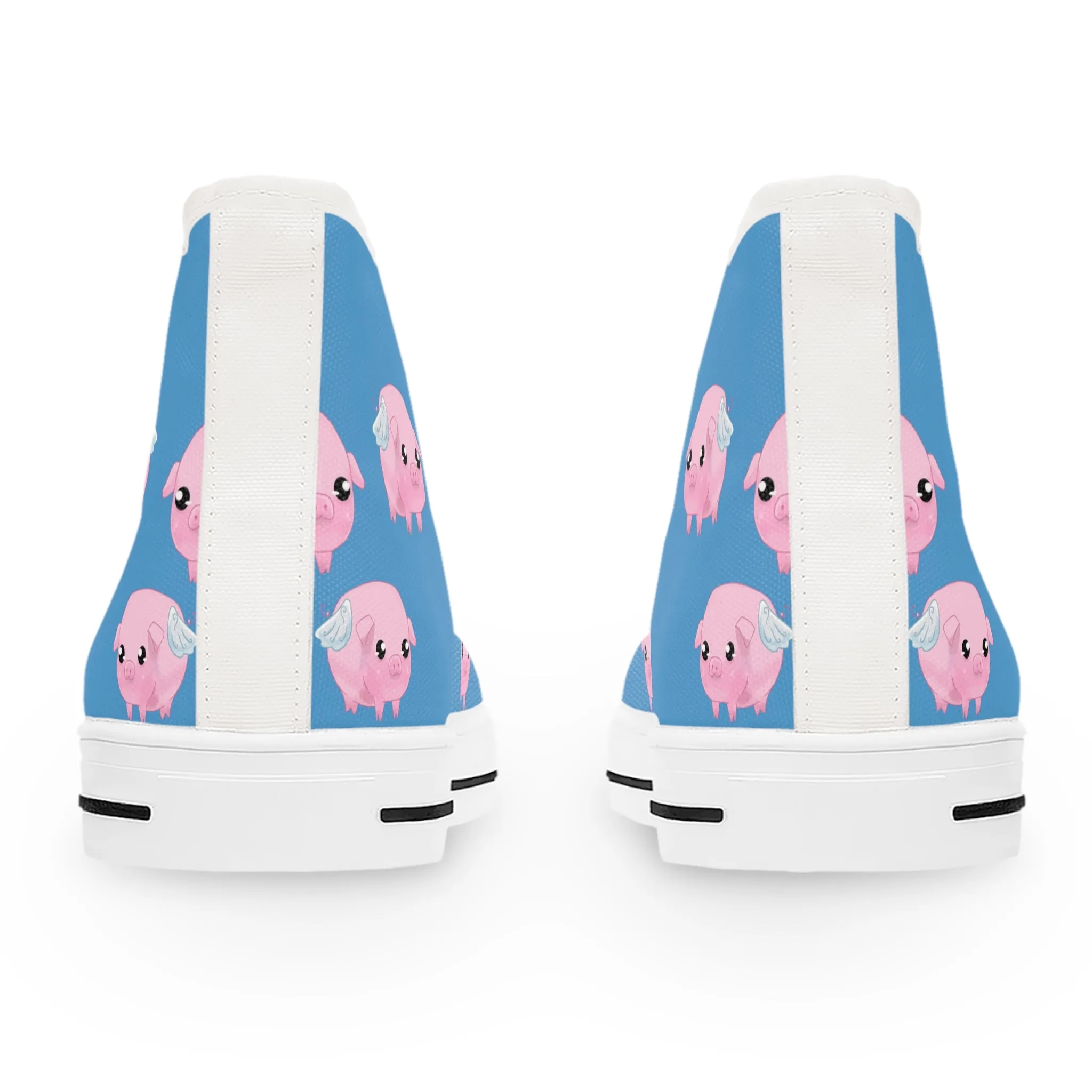 Three Little Flying Pigs Women's High Top Sneakers