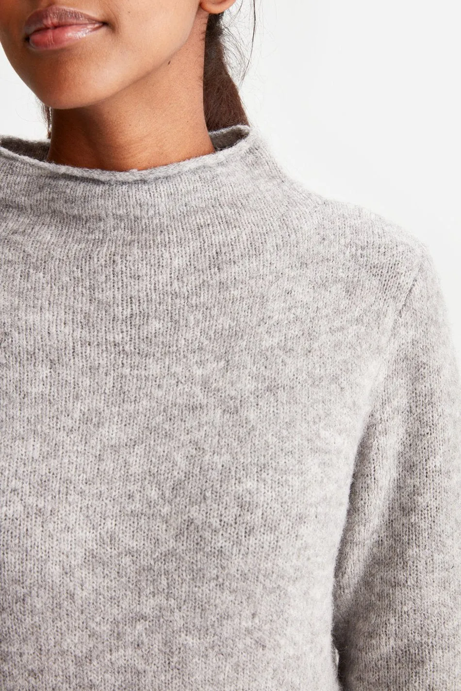 TWO-TONED SWEATER