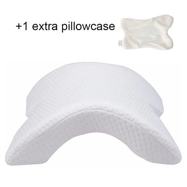 U-Shaped Memory Foam Pillow With Arm Rest For Great Sleep