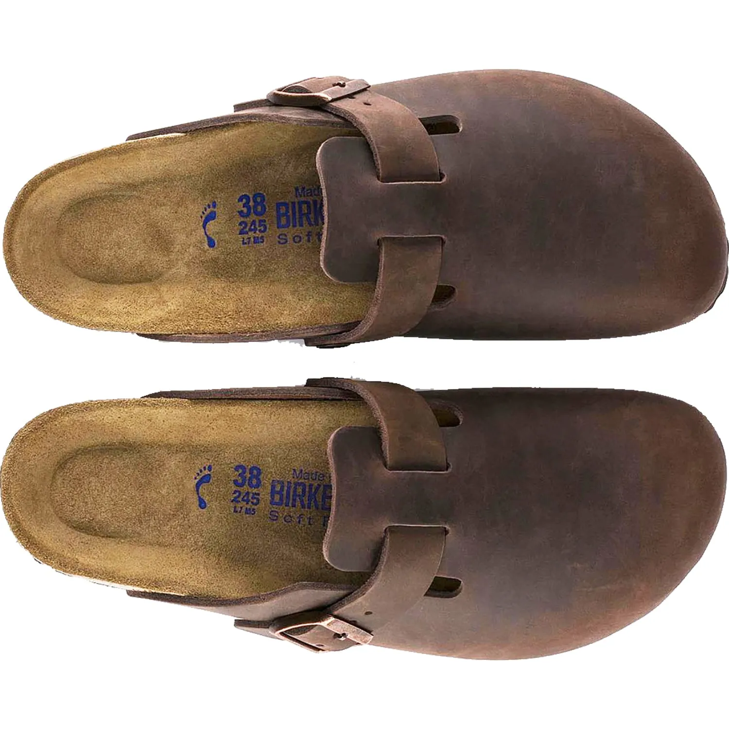 Unisex Birkenstock Boston Soft Footbed Habana Oiled Leather