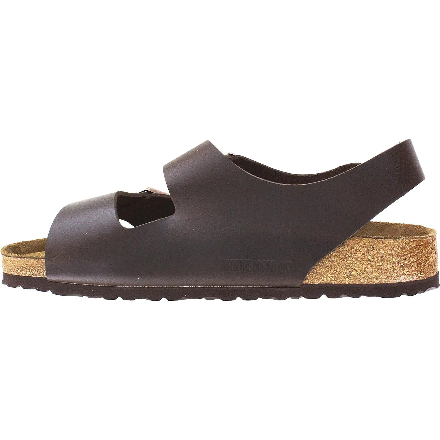 Unisex Birkenstock Milano Soft Footbed Brown Amalfi Leather