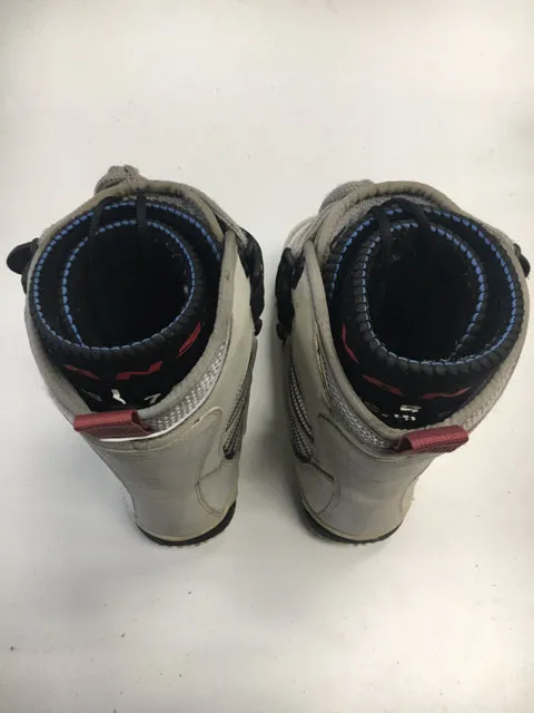 Used Vans White Womens Size 7.5 Snowboard Boots