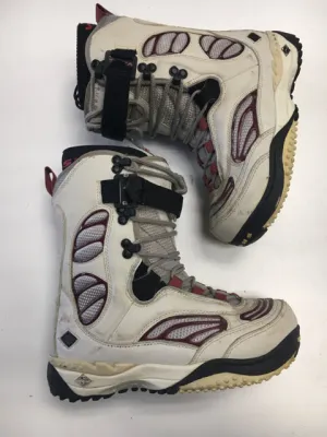 Used Vans White Womens Size 7.5 Snowboard Boots