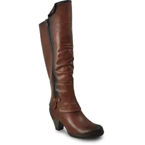 VANGELO Women Boot SD7408 Knee High Dress Boot Brown