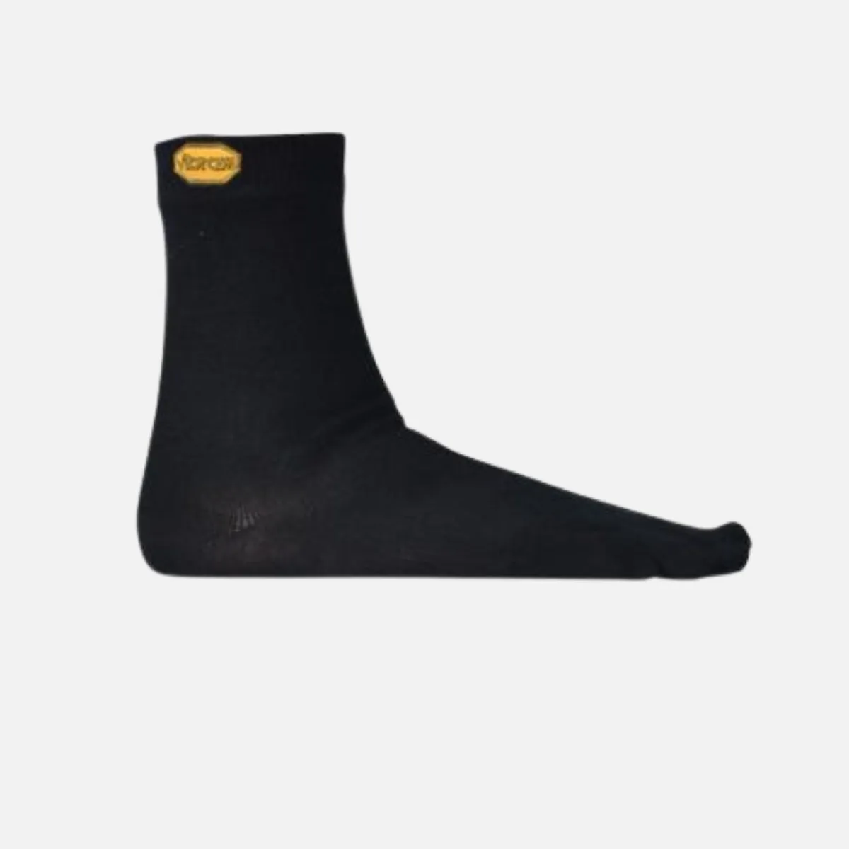 Vibram Merino Wool-Blend Crew Toe Socks (Black)