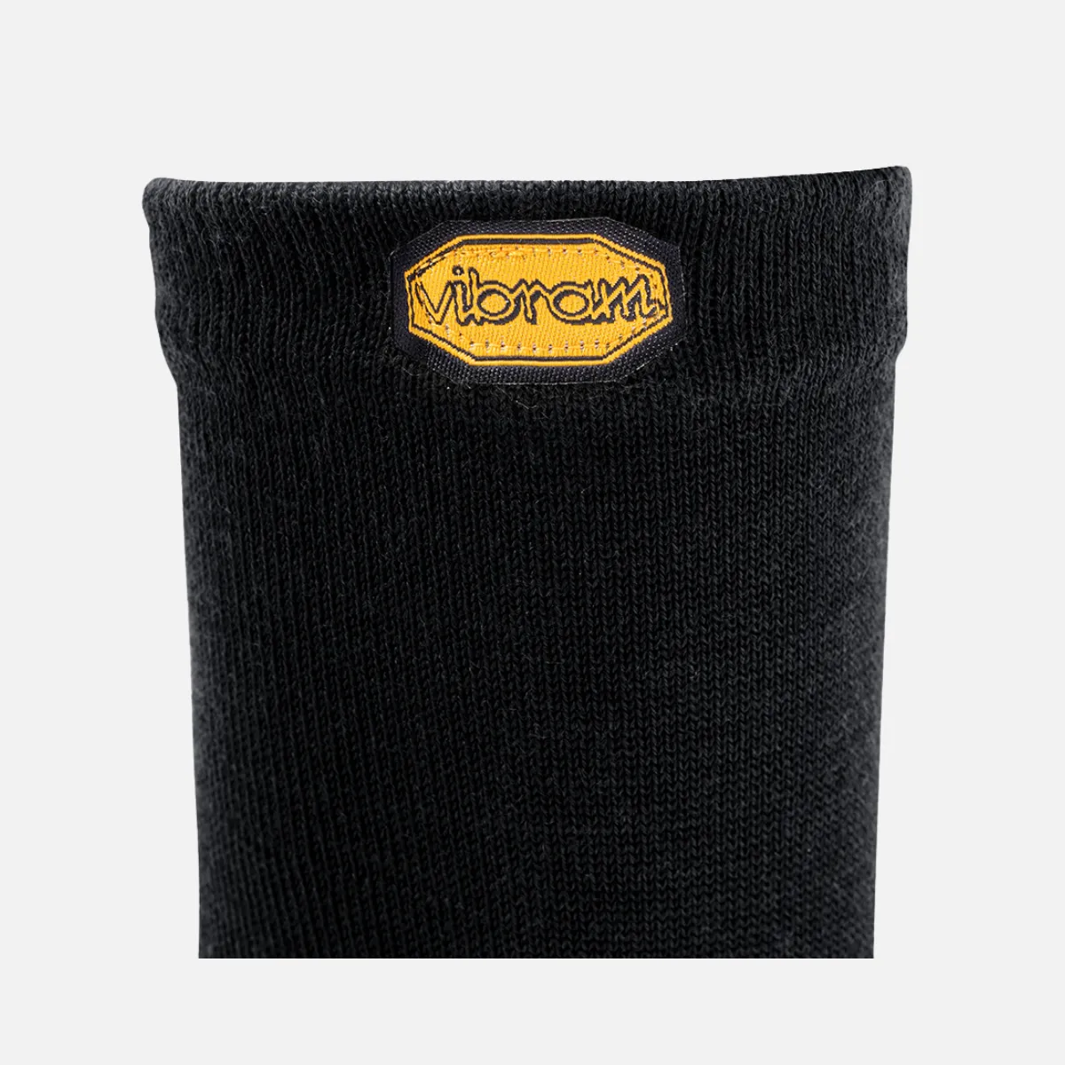 Vibram Merino Wool-Blend Crew Toe Socks (Black)